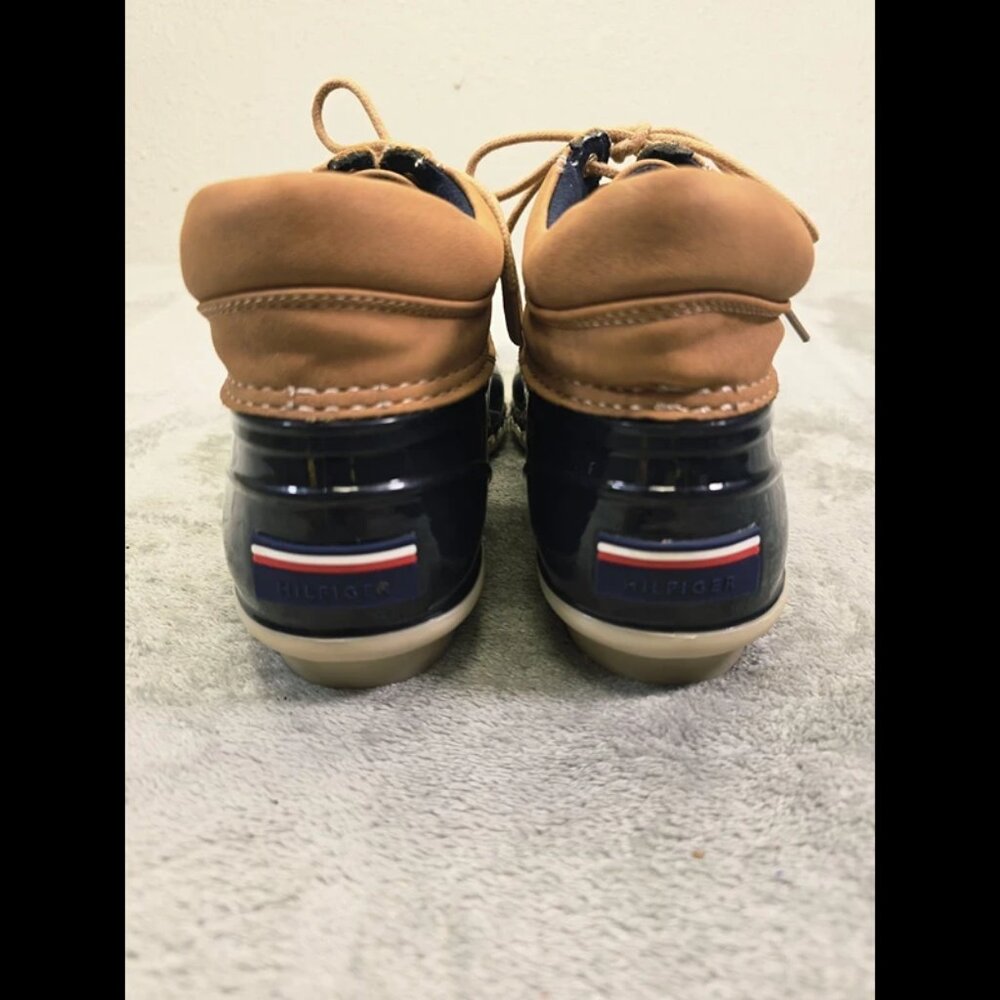 Tommy Hilfiger T-WHEAT-T‎ Boots Womens 7M Blue/Tan Rubber Clean! - Picture 11 of 15